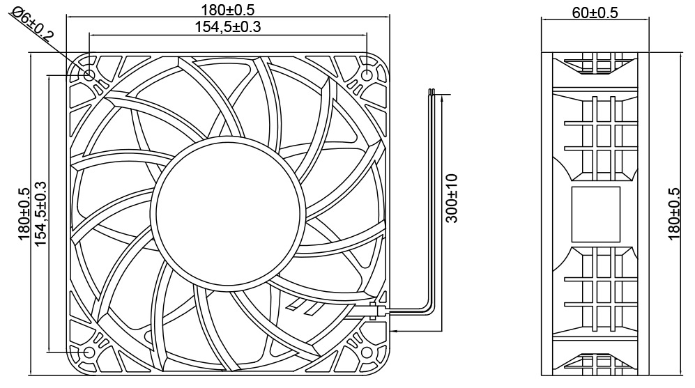 MFD18060 Dimensions